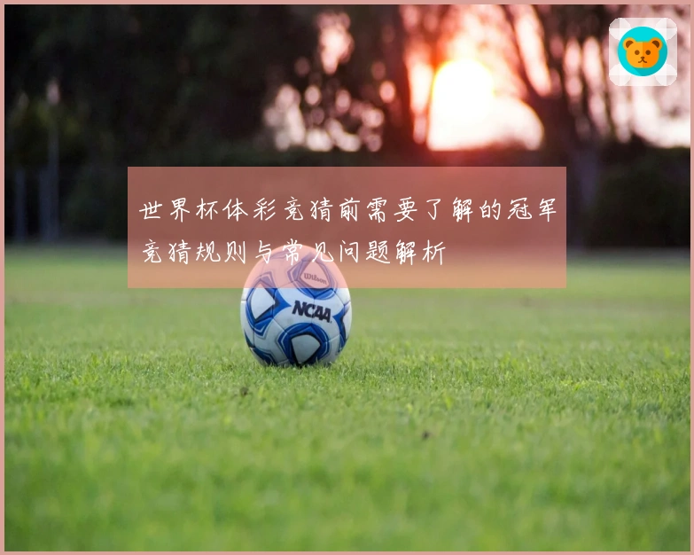 世界杯体彩竞猜前需要了解的冠军竞猜规则与常见问题解析